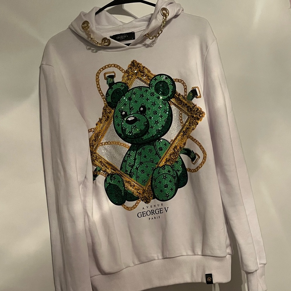 Men’s avenue George v teddy bear hoodie